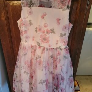 ZETIZ PINK FLOWERED DRESS